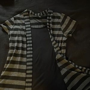 Espresso Faux Two layer - black and grey